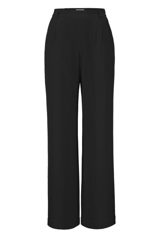 IVI collection SOLID SILK hochwertige Seidenhose in der Farbe black aus der Resort25 Kollektion. IVI collection SOLID SILK high-quality silk pants in the color black from the Resort25 collection.