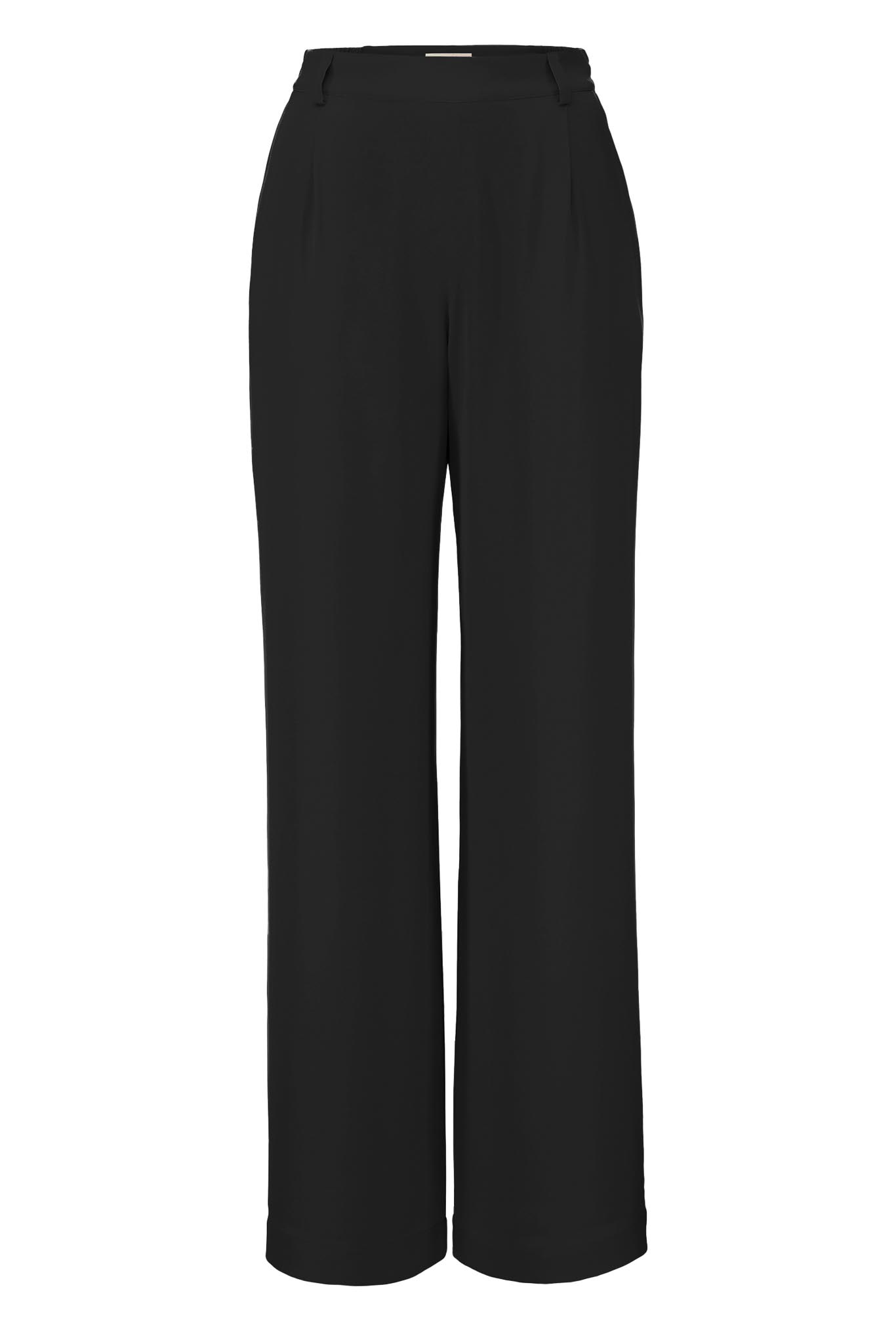 IVI collection SOLID SILK hochwertige Seidenhose in der Farbe black aus der Resort25 Kollektion. IVI collection SOLID SILK high-quality silk pants in the color black from the Resort25 collection.