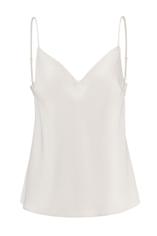 SOLID SILK Basic Top off white