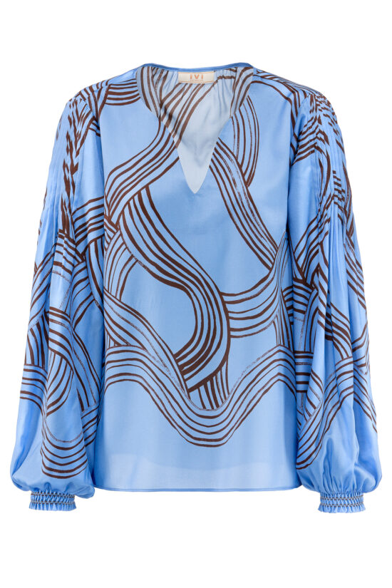 LINES BLUE Blouse