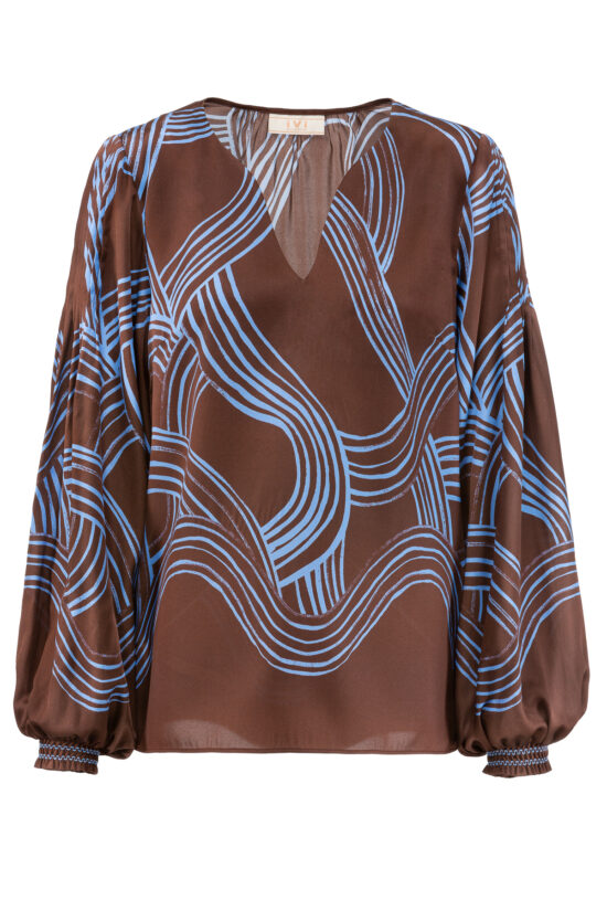 LINES BROWN Blouse