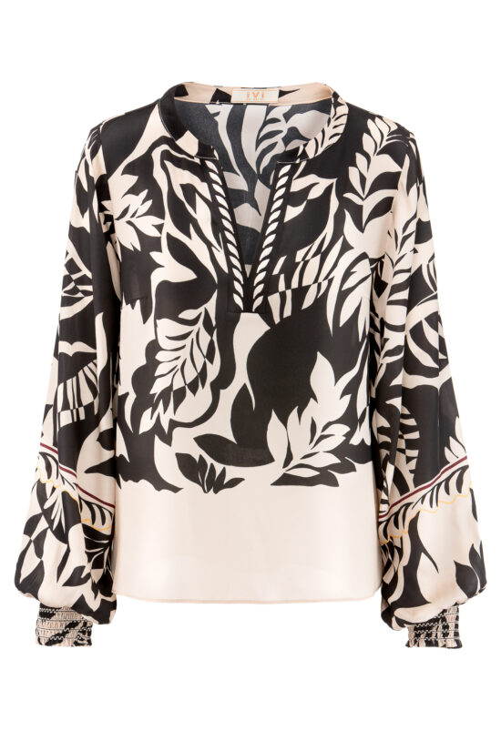 SHADOW PLAY Cropped Blouse