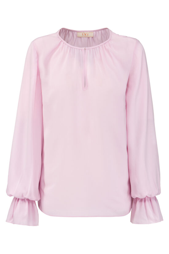 FANCY SILK Blouse pale malve