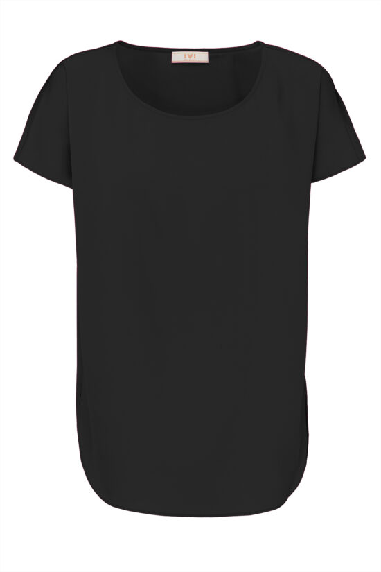 SOLID SILK Shirt black