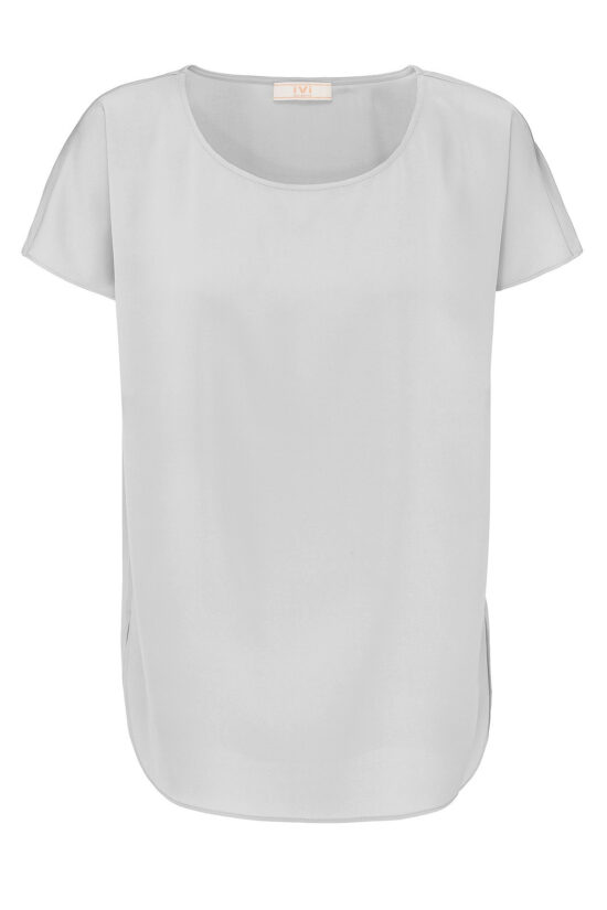 SOLID SILK Shirt silver