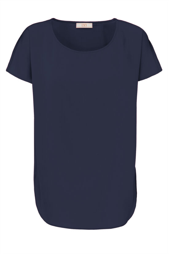 SOLID SILK Shirt midnight