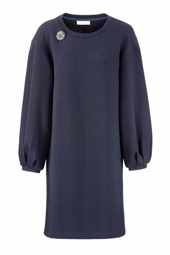 SOLID JERSEY Short Dress, midnight