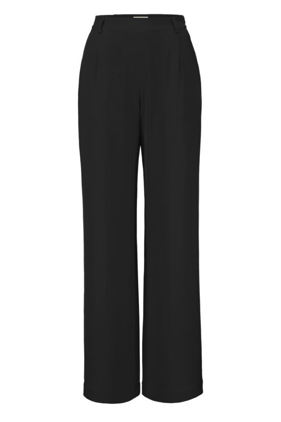 SOLID SILK Silk Pants black