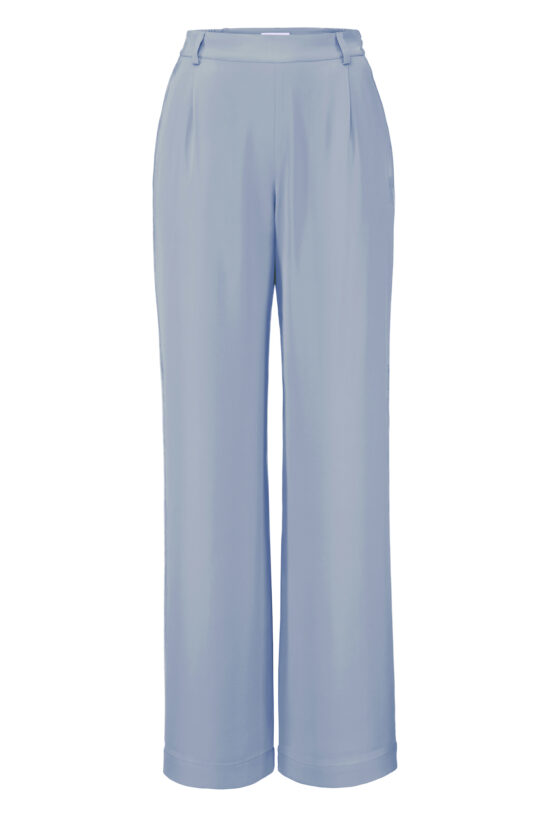 SOLID SILK Silk Pants blue
