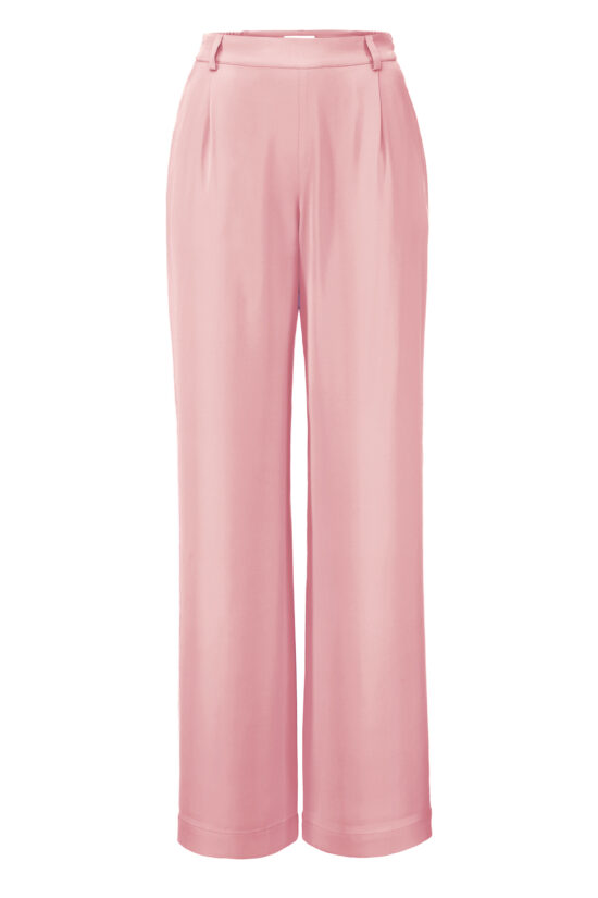 SOLID SILK Silk Pants light raspberry