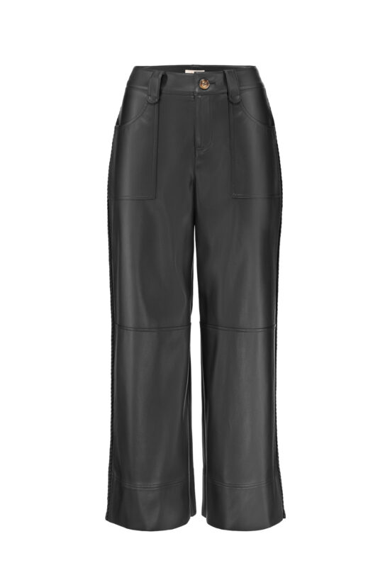VEGAN LEATHER Pants, black