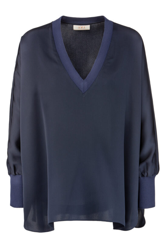 SOLID SILK Tunic midnight